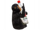 Apekatt holder til vinflaske sort  thumbnail