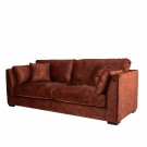 Wellington 3-seter sofa (Adore rust velour) thumbnail