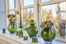 Vase glass grønn thumbnail