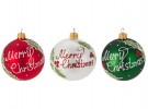 Julekule glass Merry Christmas  thumbnail