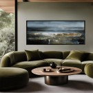 Canvas sort svevelist Between sky and sea 60x150 / Roy Chr. Lauritsen thumbnail