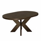 Lenox ø150 (200) rundt spisebord med 1 tilleggsplate - røkt eik thumbnail