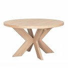 Lenox ø120 (170) rundt spisebord med 1 tilleggsplate - lys eik thumbnail