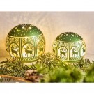 Glassball LED m\timer grønn thumbnail