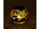 Lyslykt LED antikkbrun vinter kule thumbnail