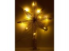 Stjerne til juletre gull 10 LED-lys  thumbnail