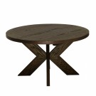 Lenox ø135 (185) rundt spisebord med 1 tilleggsplate - røkt eik thumbnail