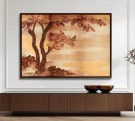 Canvas brun svevelist Japandi Maples 100x150 thumbnail