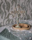 Løper blomster brodert hvit thumbnail