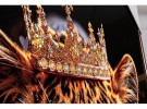 Lerretsbilde Leopard krone dekor thumbnail