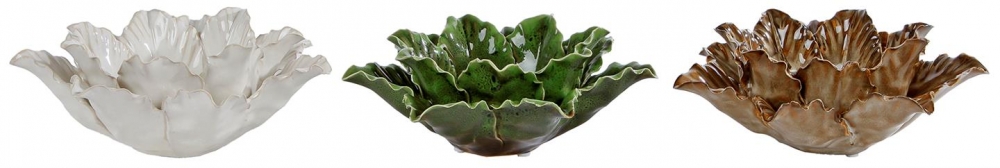 Lysglass blomst keramikk 
