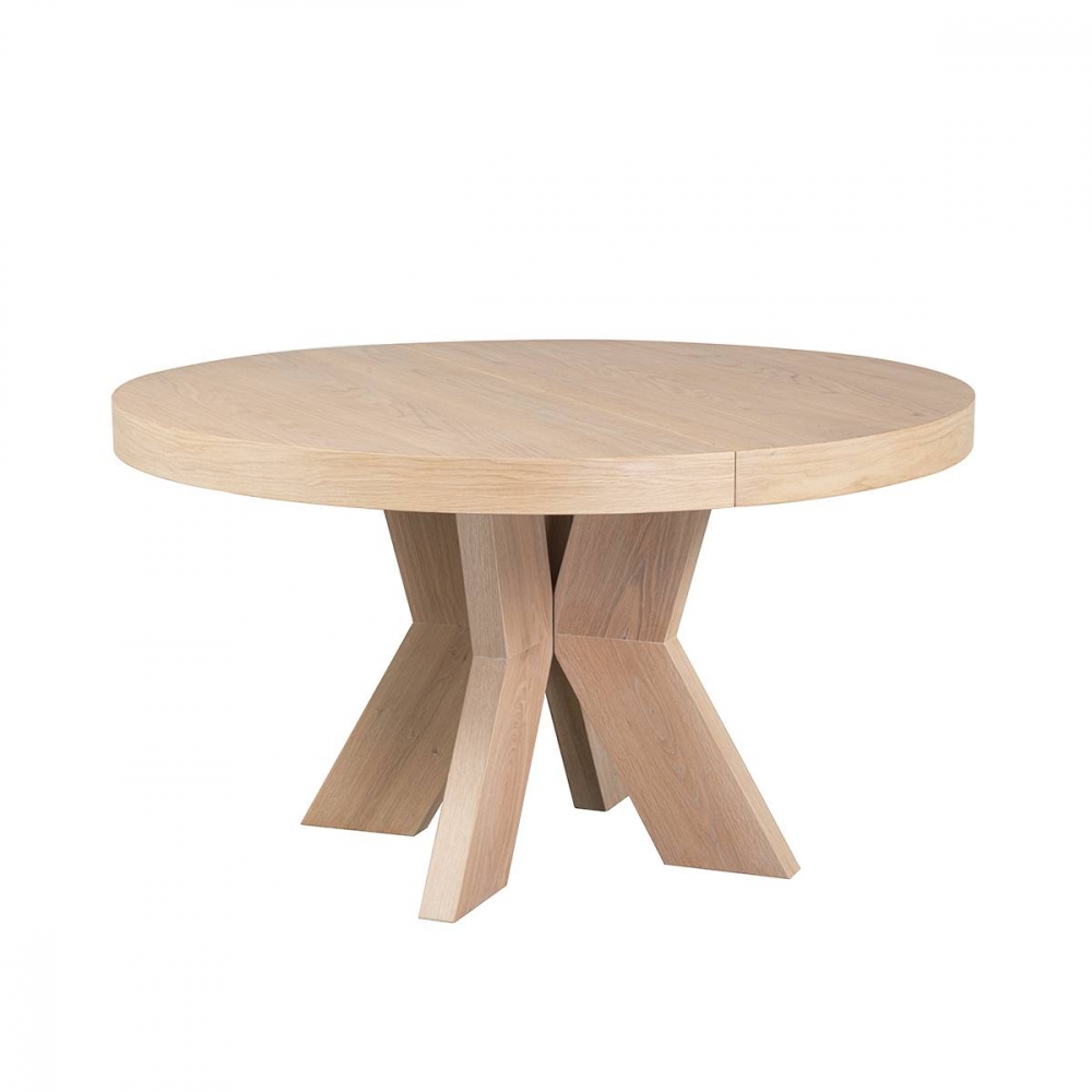 Med 2 ileggsplater.
ø125cm