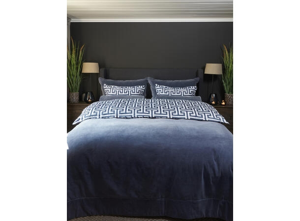 Halvor Bakke Wellington sengeteppe 160x280 Blå/Vintage indigo 